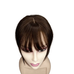 Body Wavy Brazilian Human Hair Toppers 25cm Clip In Hairpieces Extensions Increase Hair Volume for Women Mild Light Brown Remy