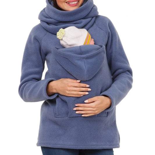 Autumn Winter Kangaroo Coat Maternity Clothing Plus Size Pregnancy Sweater Premama Baby Carrier for 0-12 Months Pregnant Hoodies