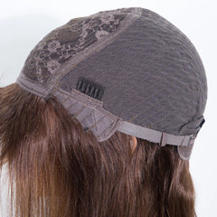 Sleek Straight Bob Human Hair Wigs With Bangs Brown Highlight Remy Brazilian Hair Wigs 100% Real Short Human Hair Wigs