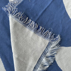 Casual Throw Blankets With Tassels Carpet Sofa Leisure Carpet Tapestry Sofa Blanket Wall Hanging Room Decoration Blue Carpet