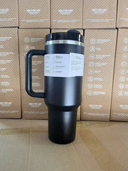 New H2.0 Thermos Cup Silicone Boot for Stanleys 30/40 oz Tumbler with Handle Lid Straw Stainless Steel Vacuum