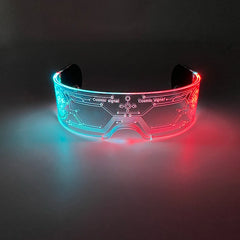 Colorful LED Luminous Glasses Light Up Goggles Glow In Dark Flashing Glasses Men Women Bar Performence Props Eyewear Supplies