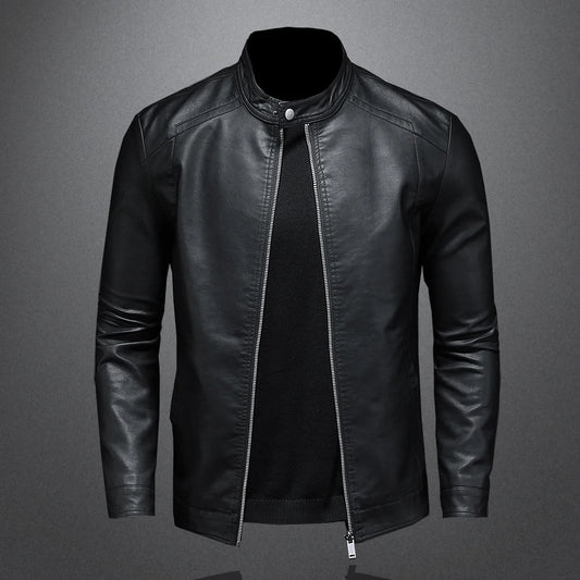 Slim Pu Leather Jacket