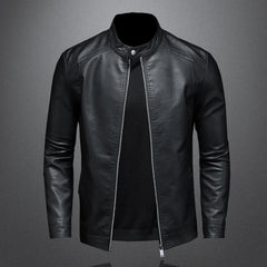 Slim Pu Leather Jacket