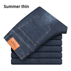 Men's Elastic Cotton Jeans