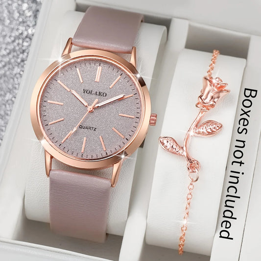 2PCS/Set Women's Watch & Bracelet