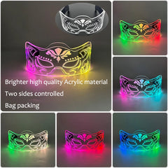 Colorful LED Luminous Glasses Light Up Goggles Glow In Dark Flashing Glasses Men Women Bar Performence Props Eyewear Supplies