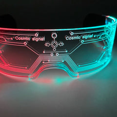 Colorful LED Luminous Glasses Light Up Goggles Glow In Dark Flashing Glasses Men Women Bar Performence Props Eyewear Supplies