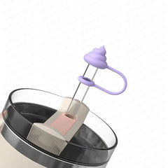 Silicone anti overflow creative toilet, suitable for Stanley cups, , outdoor ice cream cup accessories, good for going out
