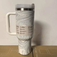 New H2.0 Thermos Cup Silicone Boot for Stanleys 30/40 oz Tumbler with Handle Lid Straw Stainless Steel Vacuum