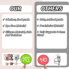 3 Pack Straw Cover For Stanley Cups Compatible For Stanley 30&40Oz Silicone Straw