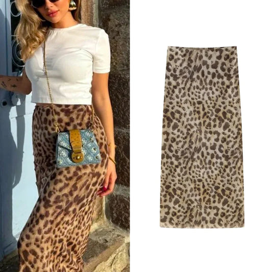 Leopard Long Skirts