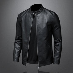 Slim Pu Leather Jacket