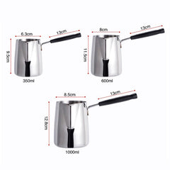Long Handle Wax Melting Pot DIY Candle Soap Melts Pot Scented Wax Melts Metal Coffee Toroid Pitcher Latte Milk Frothing Jug