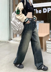 Retro Straight Loose Denim Jeans
