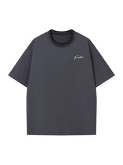 Creative Geometric Graphic Print Short Sleeve T-shirt for Men, Summer Outdoor Casual Crew Neck Top Shirt