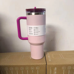 New H2.0 Thermos Cup Silicone Boot for Stanleys 30/40 oz Tumbler with Handle Lid Straw Stainless Steel Vacuum
