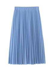 Solid Color Half Length Elastic Skirt