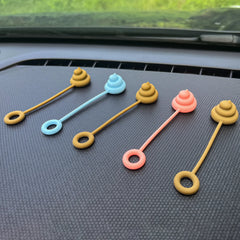 Silicone anti overflow creative toilet, suitable for Stanley cups, , outdoor ice cream cup accessories, good for going out