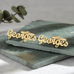 Personalized Name Cufflinks Best Man Cufflinks Gift Customized Letter Cufflinks for His Wedding Function Cufflinks