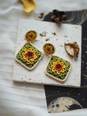 Trendy Fashion Delicate Unique Multi Colors Shapes Halloween Ghost Flower Polymer Clay Earrings Holiday Women's Accessories Gift