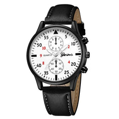 Men Casual Clock Watch set