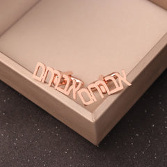 Hebrew Cufflinks Personalized Name Initial Monogram Cufflinks Custom Any Language Cufflinks Men Wedding Gift Jewelry