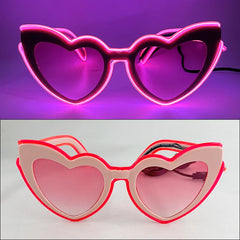 1Pcs Light Up LED Glasses with Dark Lens Neon EL Wire Glow Glasses Glow in The Dark Glow Favors Supplies for Kids Adults