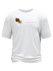 Creative Geometric Graphic Print Short Sleeve T-shirt for Men, Summer Outdoor Casual Crew Neck Top Shirt