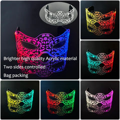 Colorful LED Luminous Glasses Light Up Goggles Glow In Dark Flashing Glasses Men Women Bar Performence Props Eyewear Supplies