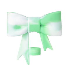 Exquisite Bow Straw Cap Covers Toppers Silicone Accessories For Stanley Cups 30&40 Oz Tumbler And With 1pc Protective Boot