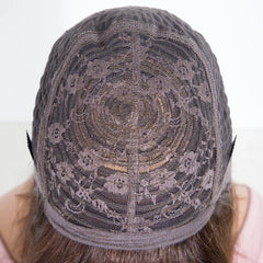 Sleek Straight Bob Human Hair Wigs With Bangs Brown Highlight Remy Brazilian Hair Wigs 100% Real Short Human Hair Wigs