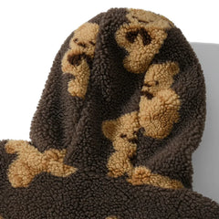 Hoodies Women Sweatshirts Animal Hooded Thickening Leisure Fleece Cartoon Bear Plush Fleece Zipper Pockets Clothing YKDnz7003