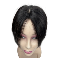 Body Wavy Brazilian Human Hair Toppers 25cm Clip In Hairpieces Extensions Increase Hair Volume for Women Mild Light Brown Remy