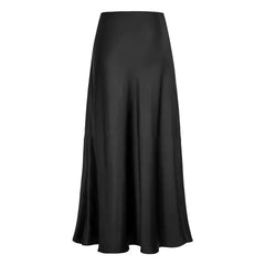 Elegant Faux Silk Satin Skirts
