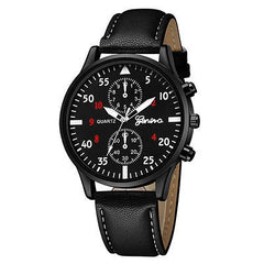 Men Casual Clock Watch set