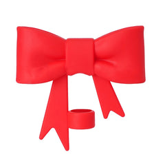 Exquisite Bow Straw Cap Covers Toppers Silicone Accessories For Stanley Cups 30&40 Oz Tumbler And With 1pc Protective Boot