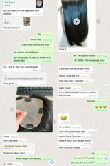 150% Density Human Hair Topper Silicon Skin Base Hairpieces with PU around  Remy Hair Silky Straight Skin Top Hair Toupee