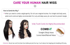 Princess Hair 13x6 Body Wave Lace Front Wigs Pre Plucked HD Transparent Frontal Wigs Human Hair Lace Front Wigs for Women