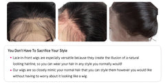 Princess Hair 13x6 Body Wave Lace Front Wigs Pre Plucked HD Transparent Frontal Wigs Human Hair Lace Front Wigs for Women