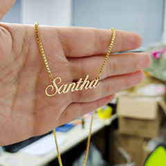 Popular jewelry Custom Necklaces Personalized Name Necklaces Jewelry with Box Chain Letter Choker Necklaces with Name for Women