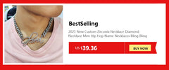 Popular jewelry Custom Necklaces Personalized Name Necklaces Jewelry with Box Chain Letter Choker Necklaces with Name for Women
