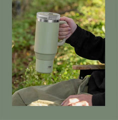 Taishuo Giant Vacuum Cup Cup with Straw Large Capacity Office Cup 2025 New Arrival Vacuum Cup Large Ice Cup