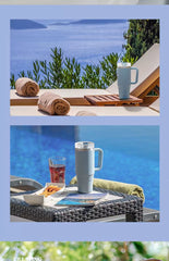 Taishuo Giant Vacuum Cup Cup with Straw Large Capacity Office Cup 2025 New Arrival Vacuum Cup Large Ice Cup
