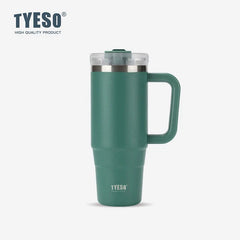 Taishuo Giant Vacuum Cup Cup with Straw Large Capacity Office Cup 2025 New Arrival Vacuum Cup Large Ice Cup
