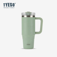 Taishuo Giant Vacuum Cup Cup with Straw Large Capacity Office Cup 2025 New Arrival Vacuum Cup Large Ice Cup