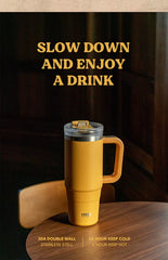 Taishuo Giant Vacuum Cup Cup with Straw Large Capacity Office Cup 2025 New Arrival Vacuum Cup Large Ice Cup