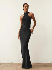 High Waist  Sleeveless Dress