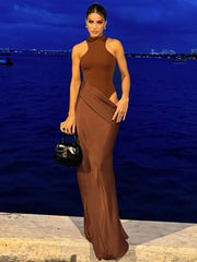 High Waist  Sleeveless Dress