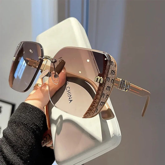 Luxury   Rimless Sun Glasses